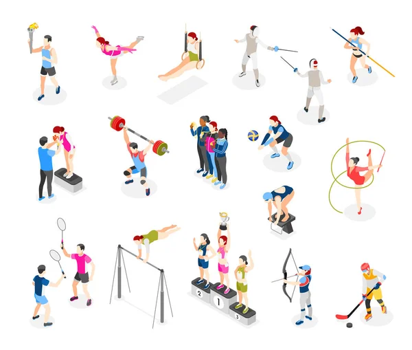 Iconos del Día Internacional del Deporte — Vector de stock