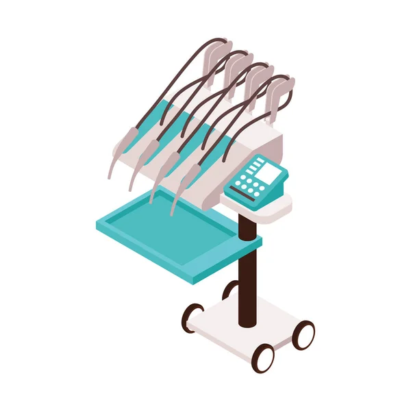 Illustratie tandheelkundige eenheid — Stockvector