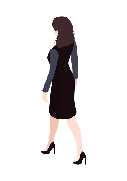 Femme d'affaires isométrique Illustration — Image vectorielle