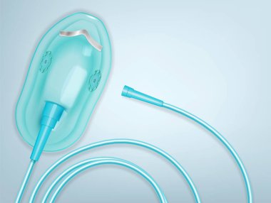 Oksijen Maskesi Gerçekçi Bileşimi