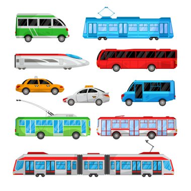 toplu taşıma Icon set