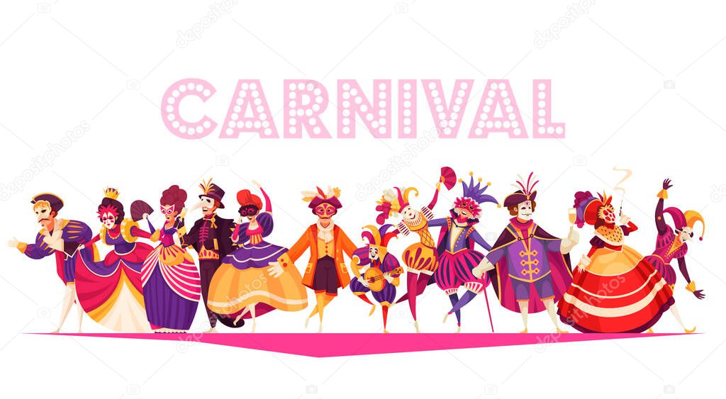 Venetian Carnival Illustration