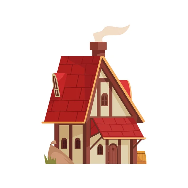 Medeltida hus ikonen — Stock vektor