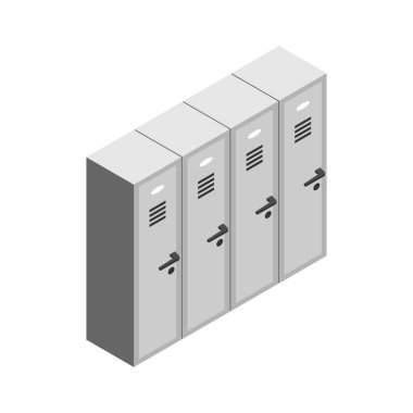 Dolaplar Isometric Simgesi