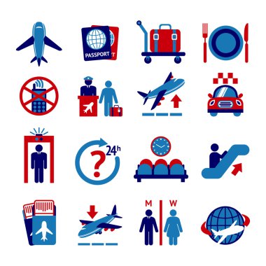 Havaalanı Icons set