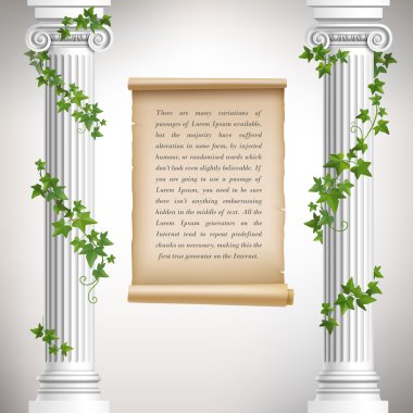 Antik sütunlar poster