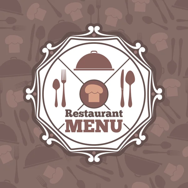 Шаблон меню ресторана — стоковый вектор