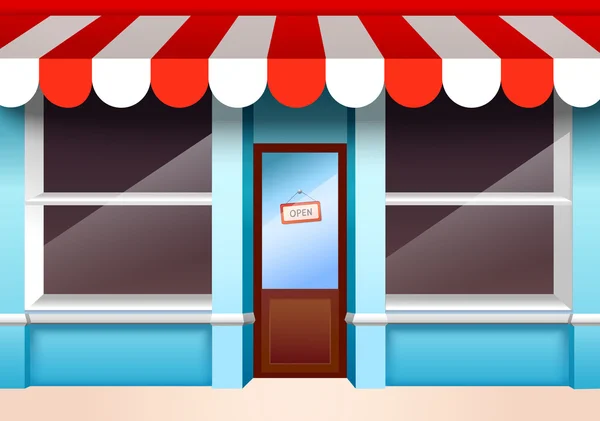 Empty store front — Stock Vector