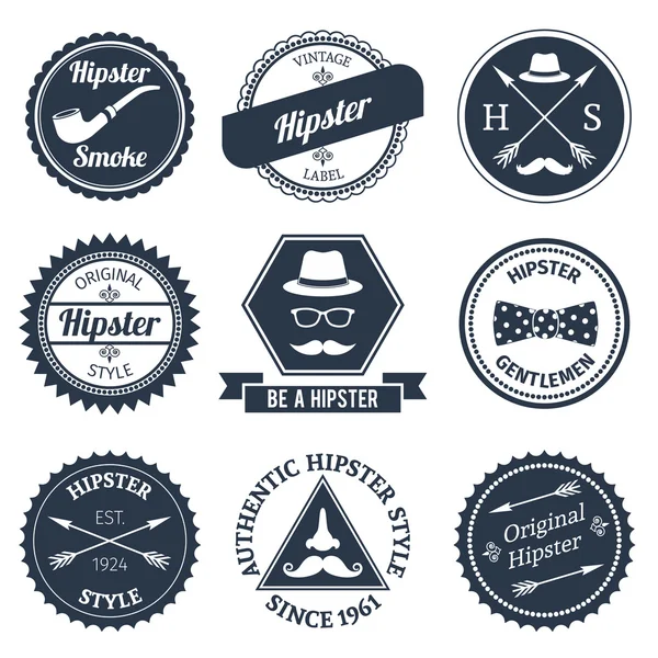 Hipster labels set — Stock Vector