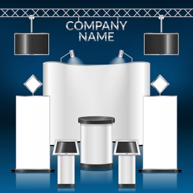 Exhibition stand blank clipart