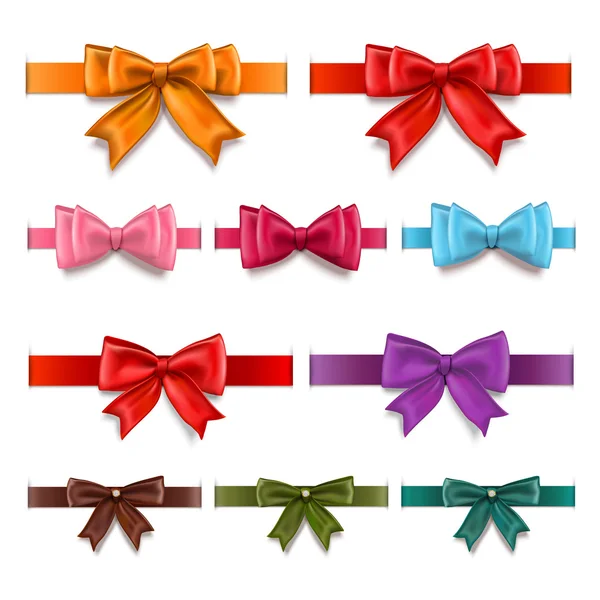 Gift ribbons set — Stock Vector