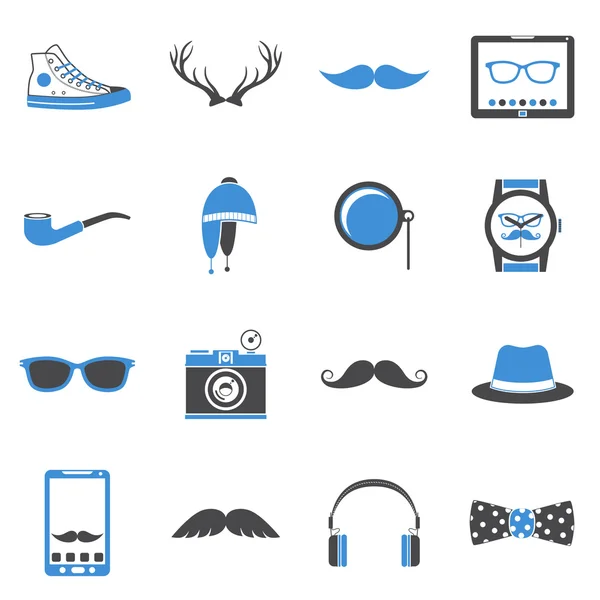 Conjunto de iconos Hipster — Vector de stock