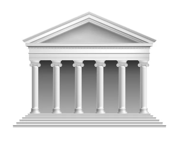 Temple with colonnade — Stock Vector