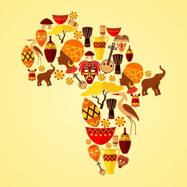 Africa seamless pattern clipart