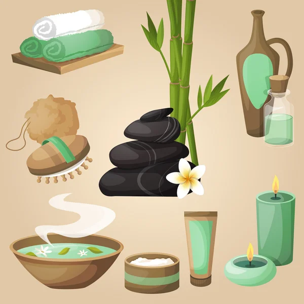 Concepto de iconos Spa — Vector de stock