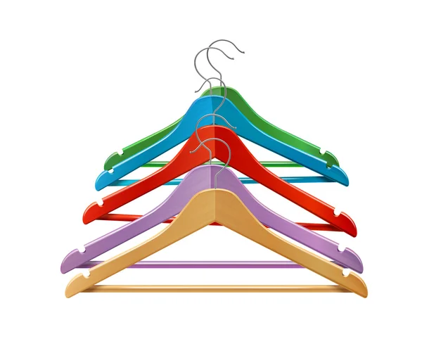 Κρεμάστρες για ρούχα χρωματισμένα — Διανυσματικό Αρχείο