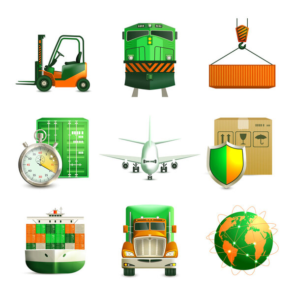 Logistic Icons Set