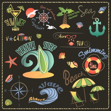 seyahat etiketleri kümesi