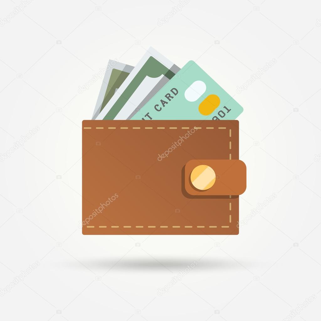 Wallet with money isolated