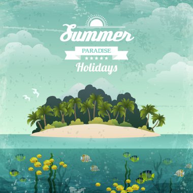 tropik ada VINTAGE poster