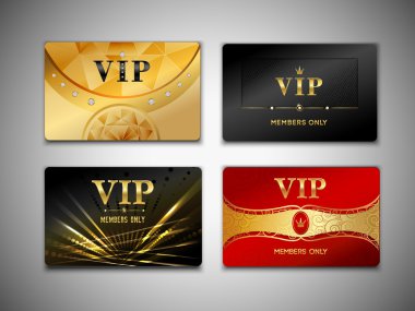 küçük VIP kart tasarım kümesi