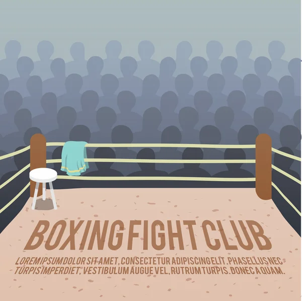 Fondo anillo de boxeo — Vector de stock