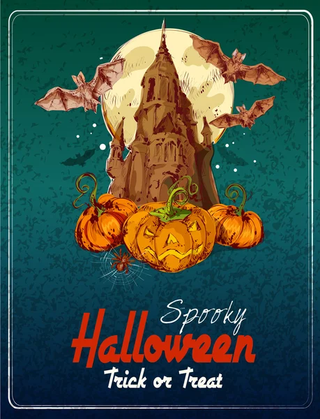 Halloween fond coloré — Image vectorielle