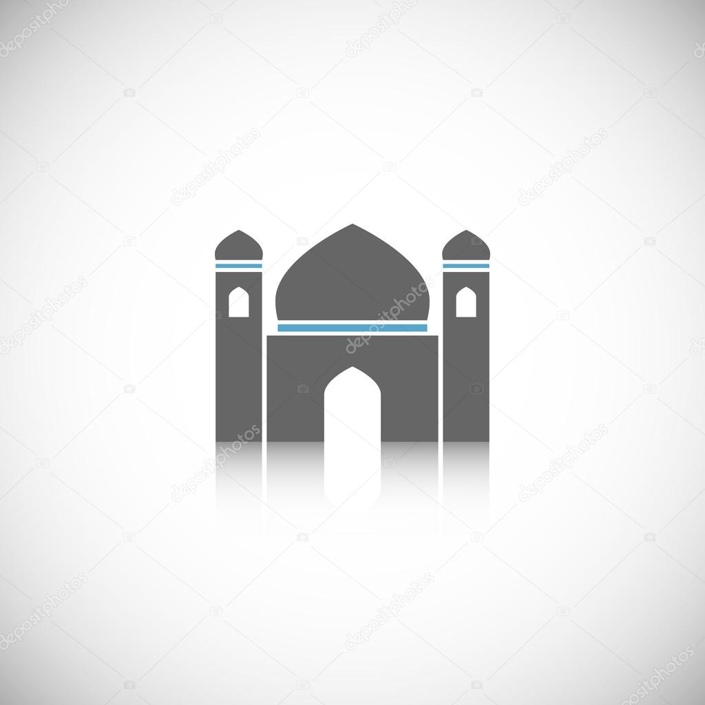 Mosque icon isolated