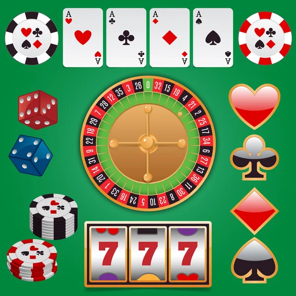 Elementos de diseño de Casino — Vector de stock