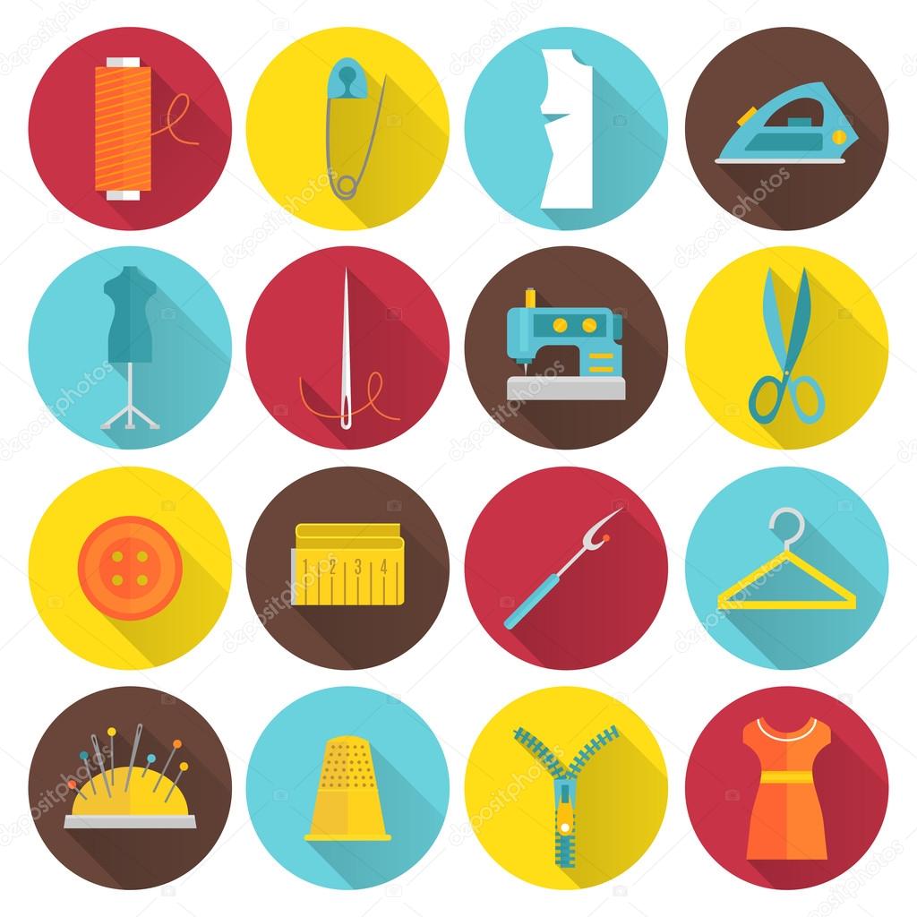 Sewing Equipment Icons