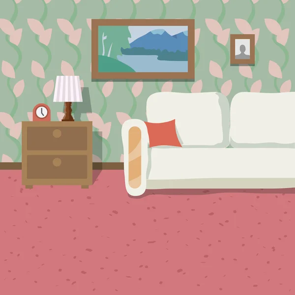 Fondo de ubicación interior — Vector de stock