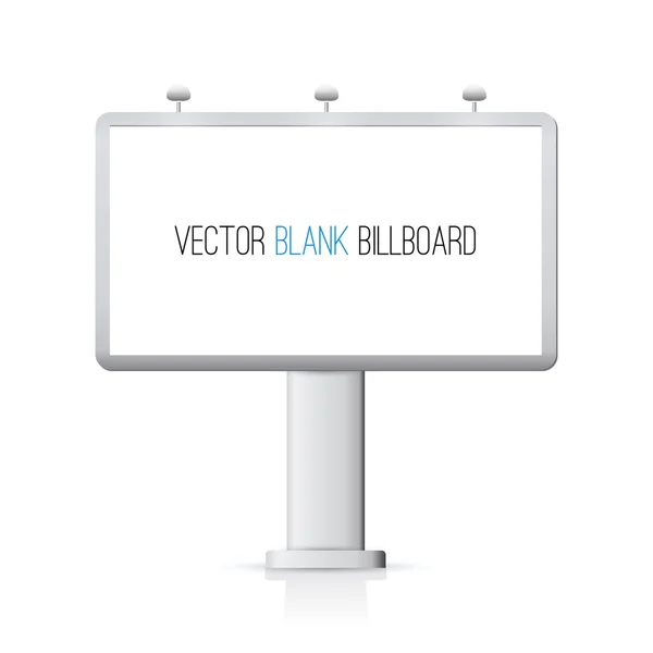 Blank billboard isolated — Stock Vector