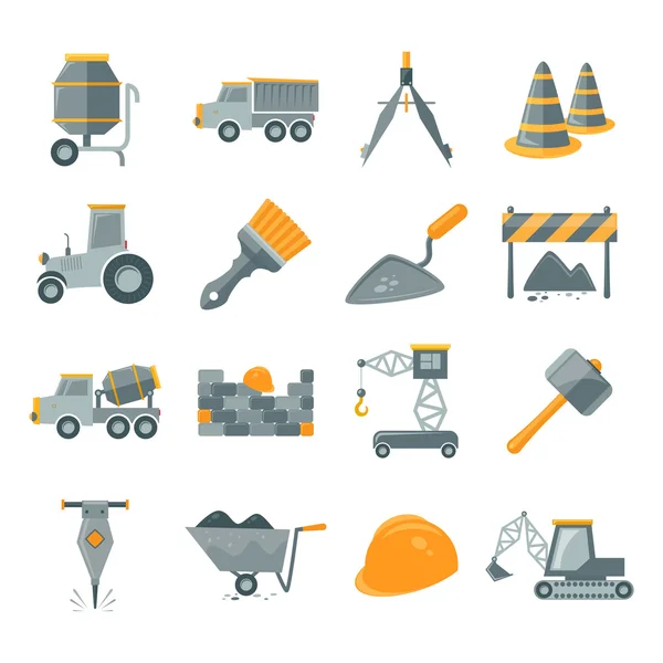 Construction icons set — Stock Vector