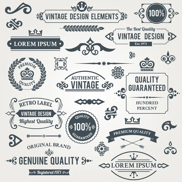 Elementos de design vintage —  Vetores de Stock