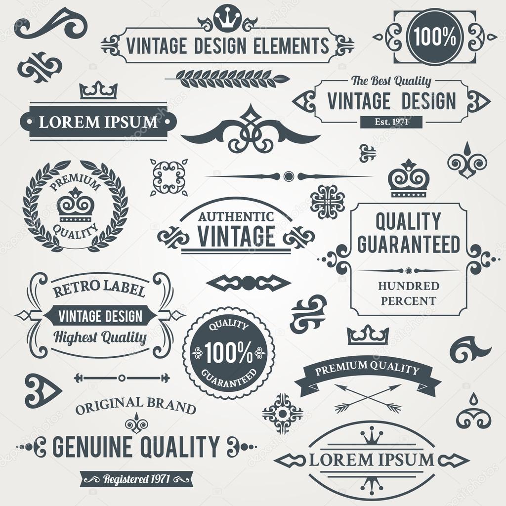 Vintage design elements