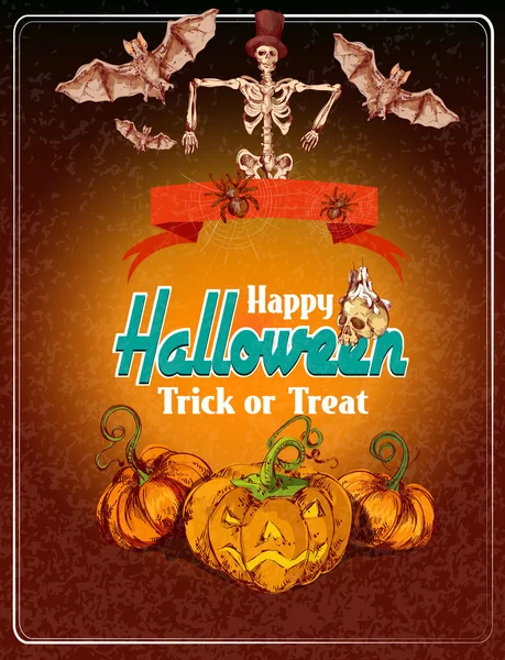 Halloween gekleurde achtergrond — Stockvector