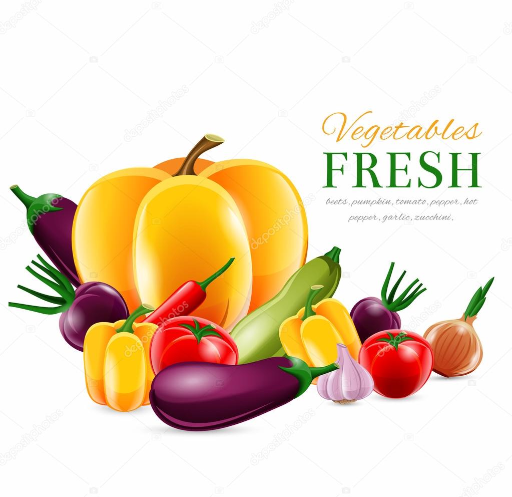 Vegetables group poster