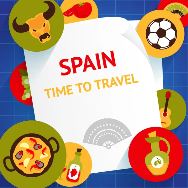 Spain background template — Stock Vector