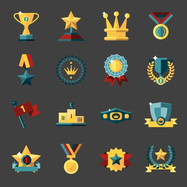 Conjunto de iconos de premio — Archivo Imágenes Vectoriales