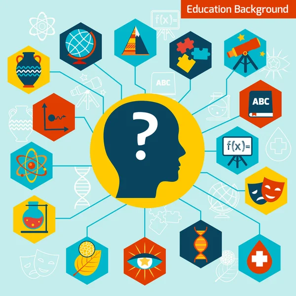 Infografiki koncepcja nauki — Wektor stockowy