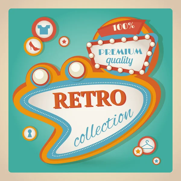 Retro spraakbel — Stockvector