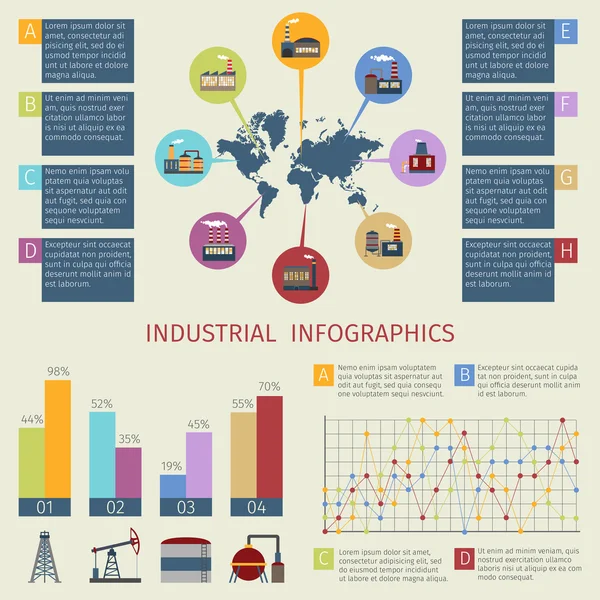 Energie infographics set — Stockvector