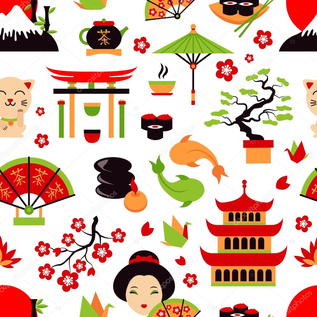 Japan seamless pattern