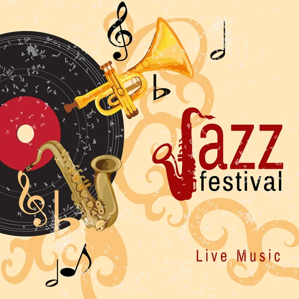 Affiche de concert Jazz — Image vectorielle