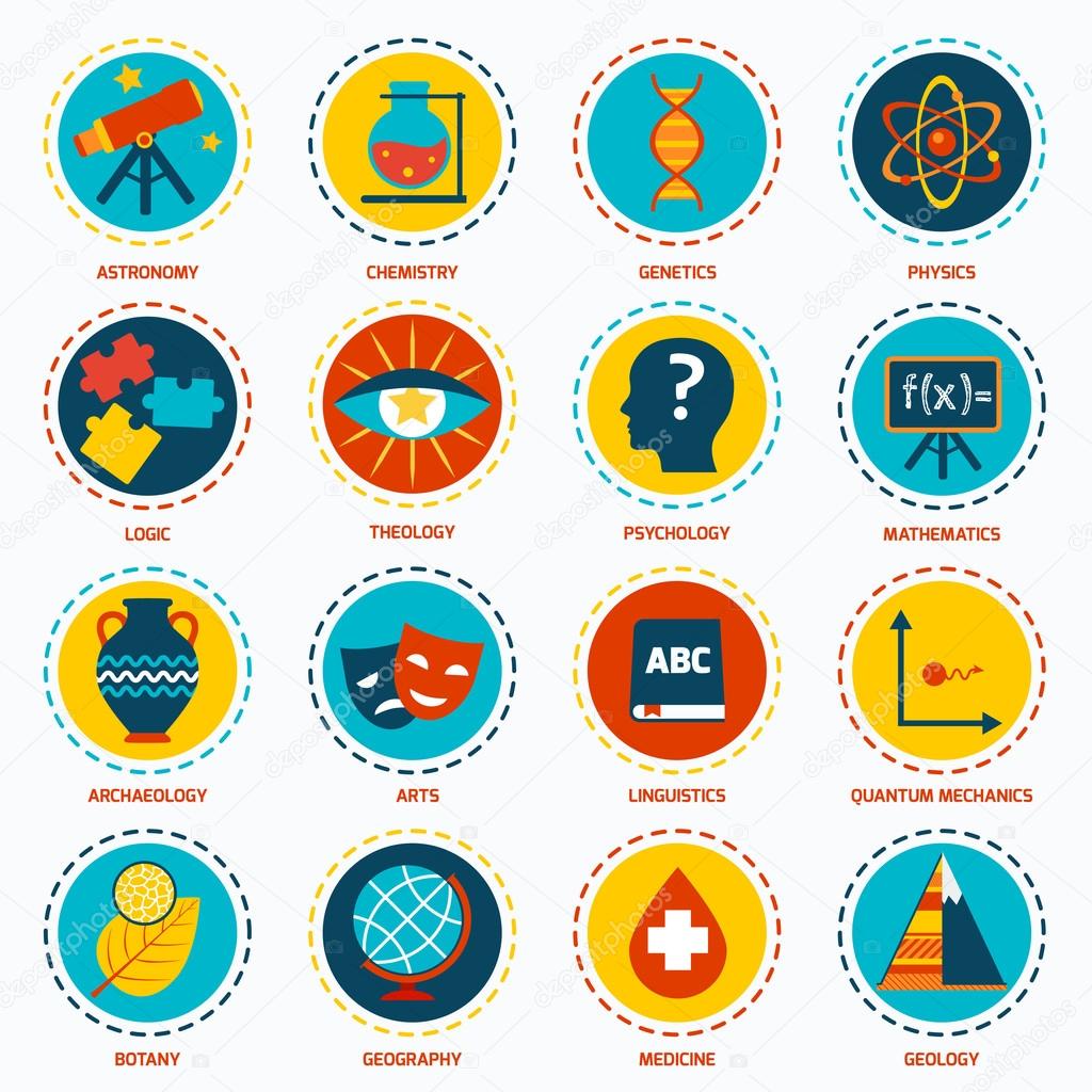 Science areas icons