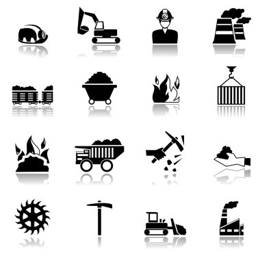 Coal Industry Icons clipart