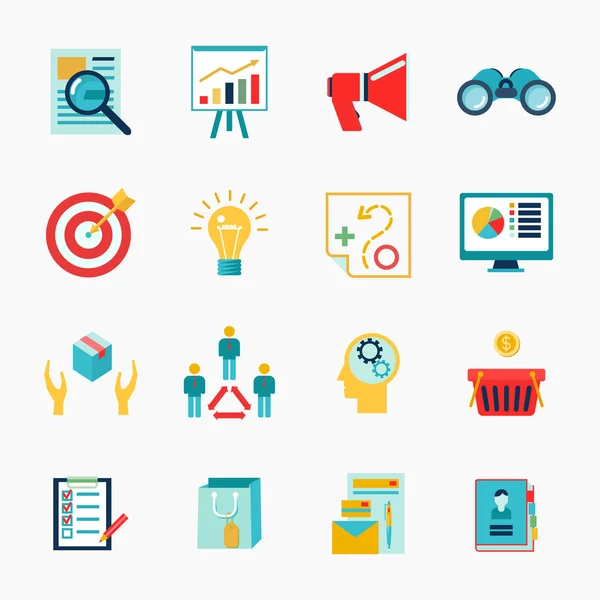 Marketers flat icon — Stock Vector