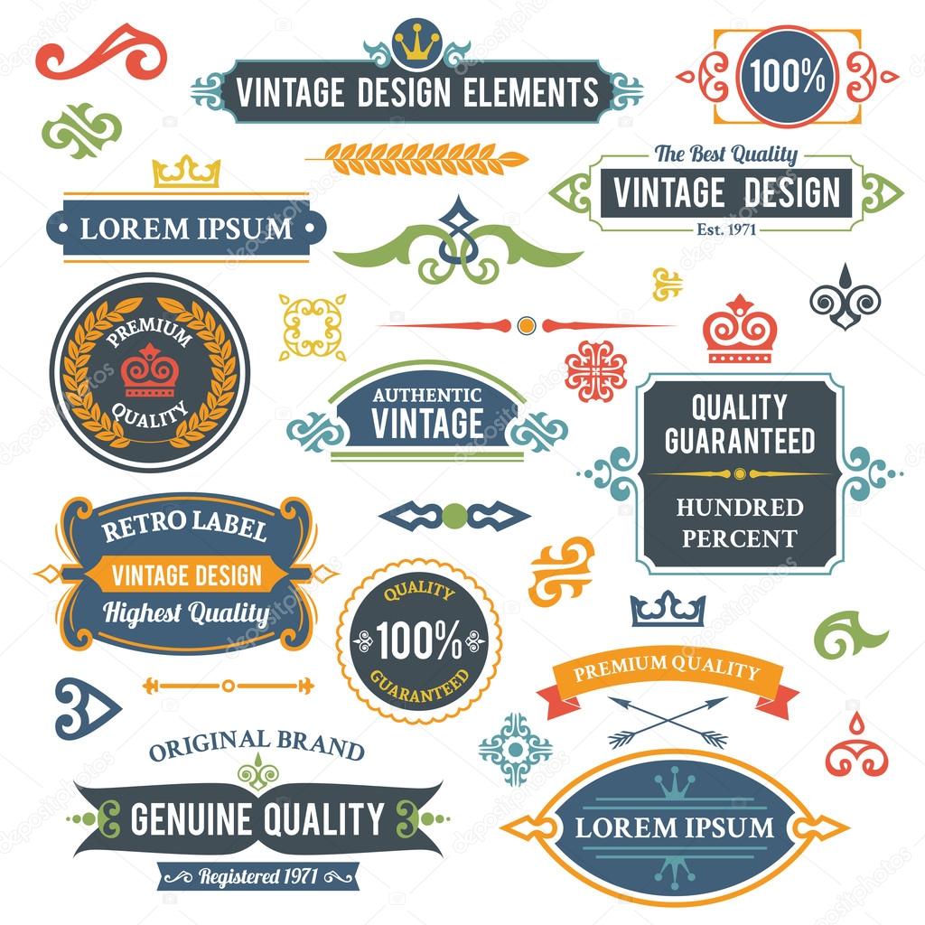 Vintage design elements