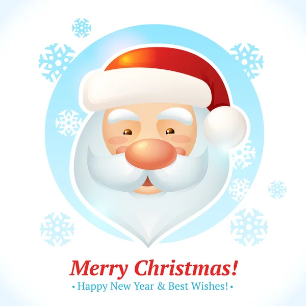 Christmas santa card — Stock Vector