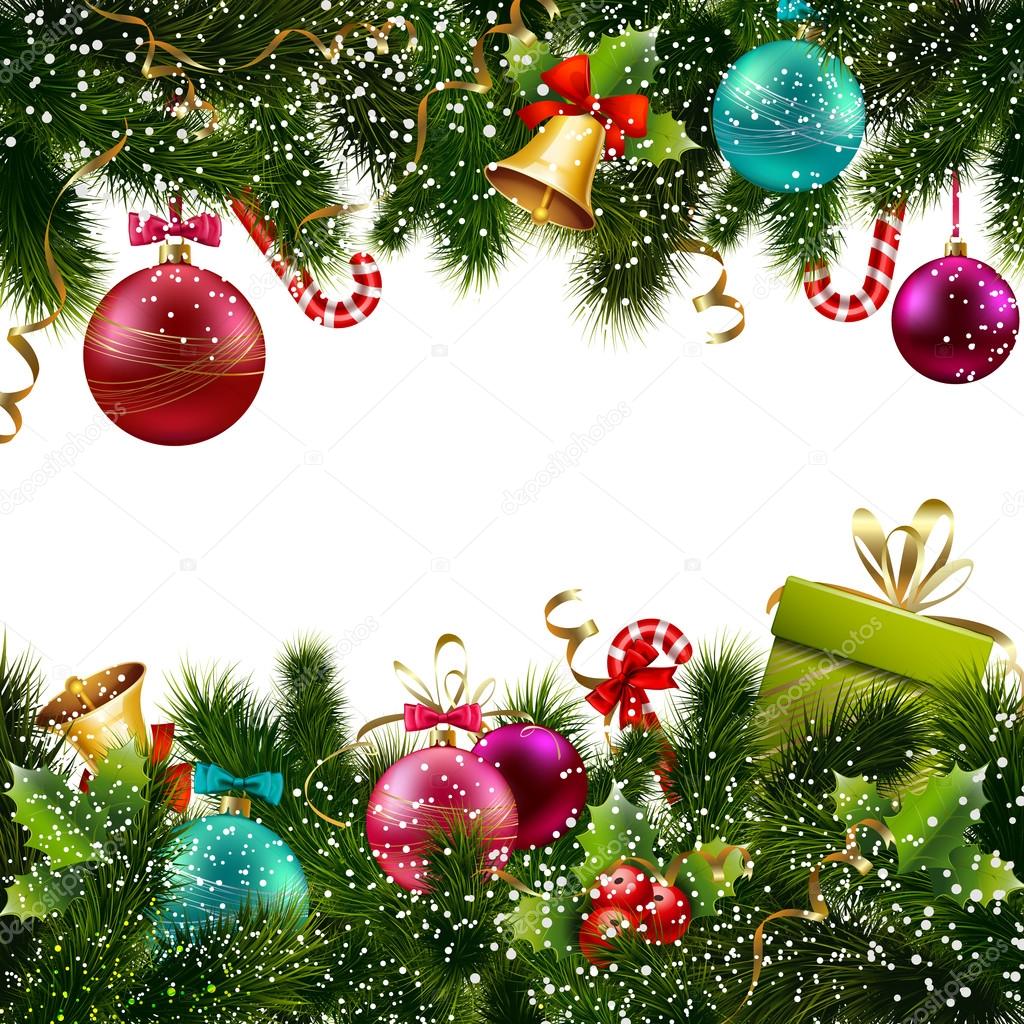 Christmas decoration border